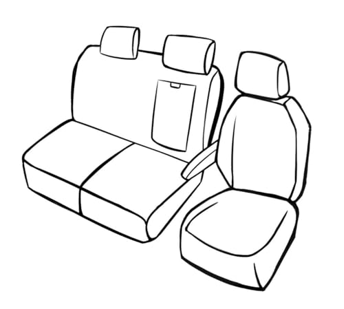 Housse de siège Ford Transit Custom rénovation tissu - 2