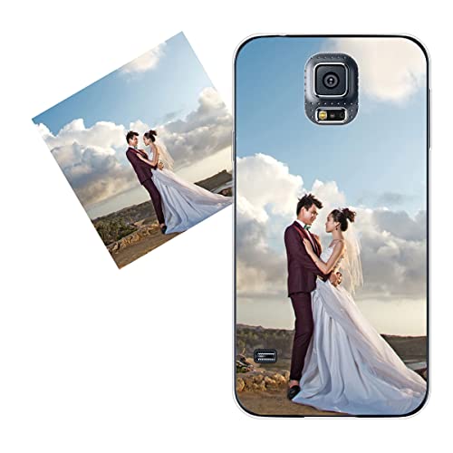 KARTXITAI personalisierte Handyhülle Kompatibel mit Samsung Galaxy S5,hülle selber gestalten-case personalisiert mit Foto,Bildern,oder Text selbst gestalten + 1 x Handykette Universal