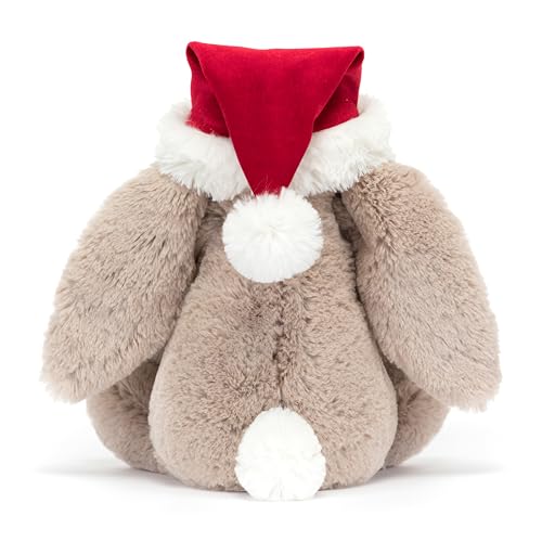 Jellycat Bashful Christmas Bunny Stuffed Animal, Medium 12 inches - Rabbit & Bunny Plush Toy - Classic Children's Gift - Image 3