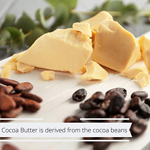 Raw Organic Cocoa Butter Chunks By Its Delish, 5 Lbs (80 Oz) Bulk | 100% Natural Cocoa Butter For Soap And Chocolate Making #TOP1