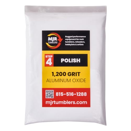 20lb of MJR Tumblers Premium 1200 Aluminum Oxide Rock Polishing Grit for Step/Stage 4, MJR Tumblers is a Disabled and Veteran Owned Company Proudly Located in USA