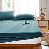 ★ Cómodo sueño, tela suave. Esta tela se combina con una banda elástica de alta calidad para garantizar que las sábanas debajo no se muevan cuando duermes. Fácil de lavar a máquina, ciclo frío y suave, baja sequedad.