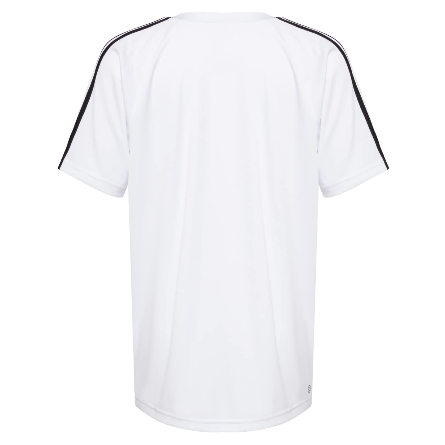 adidas Boys Short Sleeve Aeroready Soccer Tee T-Shirt (White, Medium)