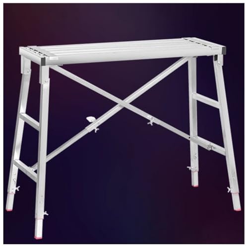 Plateforme de travail pliable portable hauteur réglable tabouret échafaudage intérieur