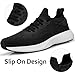 Imagen de Giniros Zapatillas Hombre Zapatos Running Deportivas Ligeros Transpirables Deportivas Casual Bambas Gimnasio Fitness Gym Tenis Correr Jogging Negro y Blanco 41EU