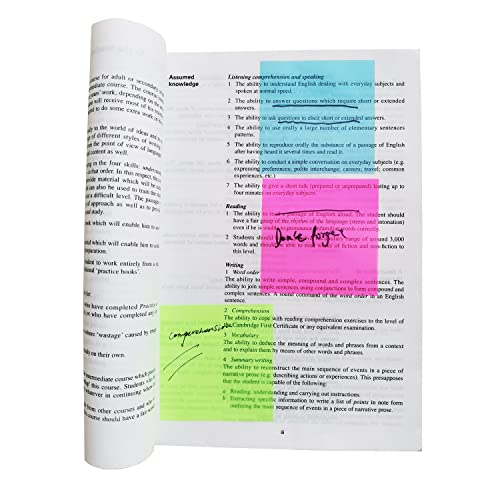 Starjungle Transparent Sticky Notes Pad, 6 Packs Sticky Notes For Books Message Reminder, Waterproof Self-Adhesive Translucent Sticky Notes (3"X 3" Colorful 300) #TOP2
