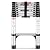 Wolec Telescoping Ladder, 8.5FT Aluminum Lightweight Portable Telescopic Ladder, Stabilizers & Wheels, Heavy Duty 330lbs Max Capacity,Extension Ladder for Roofs, RVs, Outdoor-Sliver