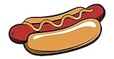 Magnet Delicious American Fast Fair Food Magnetic Vinyl Magnet Bumper Sticker (4' Wide, Hot Dog)