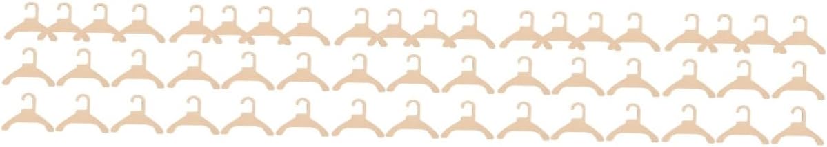 50pcs Dog Clothing Hanging Rack Pet Coat Hangers Wooden Hangers for Pet Clothes Safe Light Versatile for Indoor Outdoor Use