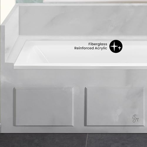 Image of Swiss Madison Voltaire 60 inch x 32 inch Right-Hand Drain Alcove Bathtub