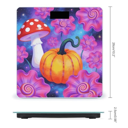 Balanca digital Groovy Flowers Mushroom Pumpkin 180kg miniatura 2