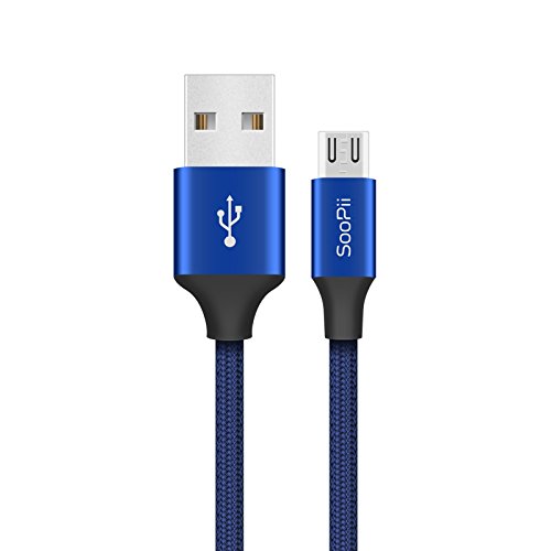 Soopii Micro USB Data Charge and Sync Cable - 1.2 Meter, Nylon Braided. (B076H68TB9) Amazon Price History, Amazon Price Tracker
