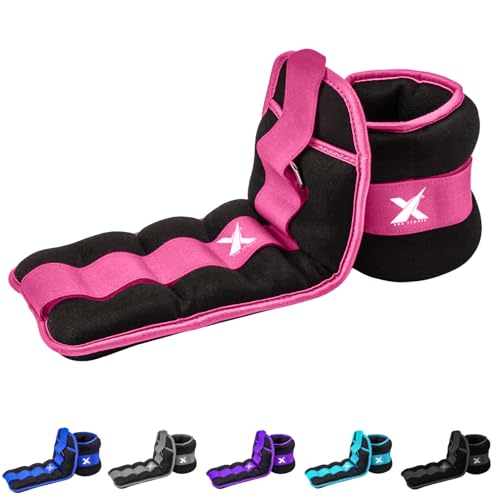 Xn8 Cavigliere Peso 1kg-3kg Neoprene Gamba Polso Pesi per Donne Uomini Corsa Jogging Camminare Aerobica Esercizio Ginnastica Fitness Caviglia e Polso Peso