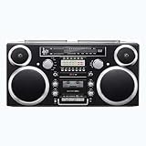 Le design rétro rencontre la technologie moderne avec une radio AM/FM et un lecteur de cassette et enregistreur intégrés, permettant l'enregistrement numérique des émissions sur SD/USB pour un plaisir intemporel.