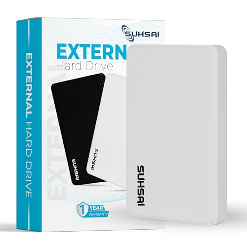 SUHSAI Externe Festplatte 250 GB, 2,5 Zoll Externe Festplatte,...