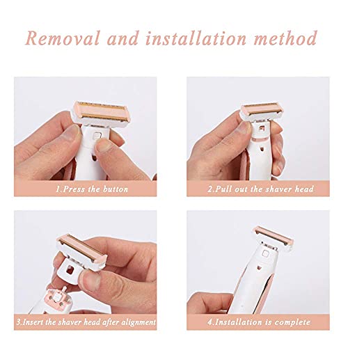 Women Shaver Replacement Heads For Finishing Touch Flawless Body Rechargeable Ladies Shaver Hair Remover Heads (Pack Of 6) #TOP6