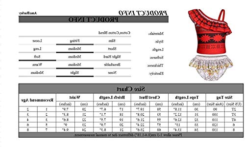 Image of AmzBarley Girls Swimwear 2 Pieces Bathing Suit Ruffle One Shoulder Swimsuits Bikini Set Swimming Skirts