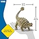SCHLEICH Dinosaurs | Ankylosaurus 15023 | detailgetreuer Dino | Dinosaurier Spielzeug zum Sammeln | tolles Geschenk für Mädchen und Jungen | Dino Spielzeug ab 3 Jahre | 14 x 7 x 11 cm