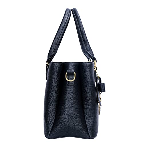 kkxiu 3 zippered compartments purses and handbags for women top handle satchel shoulder ladies bags