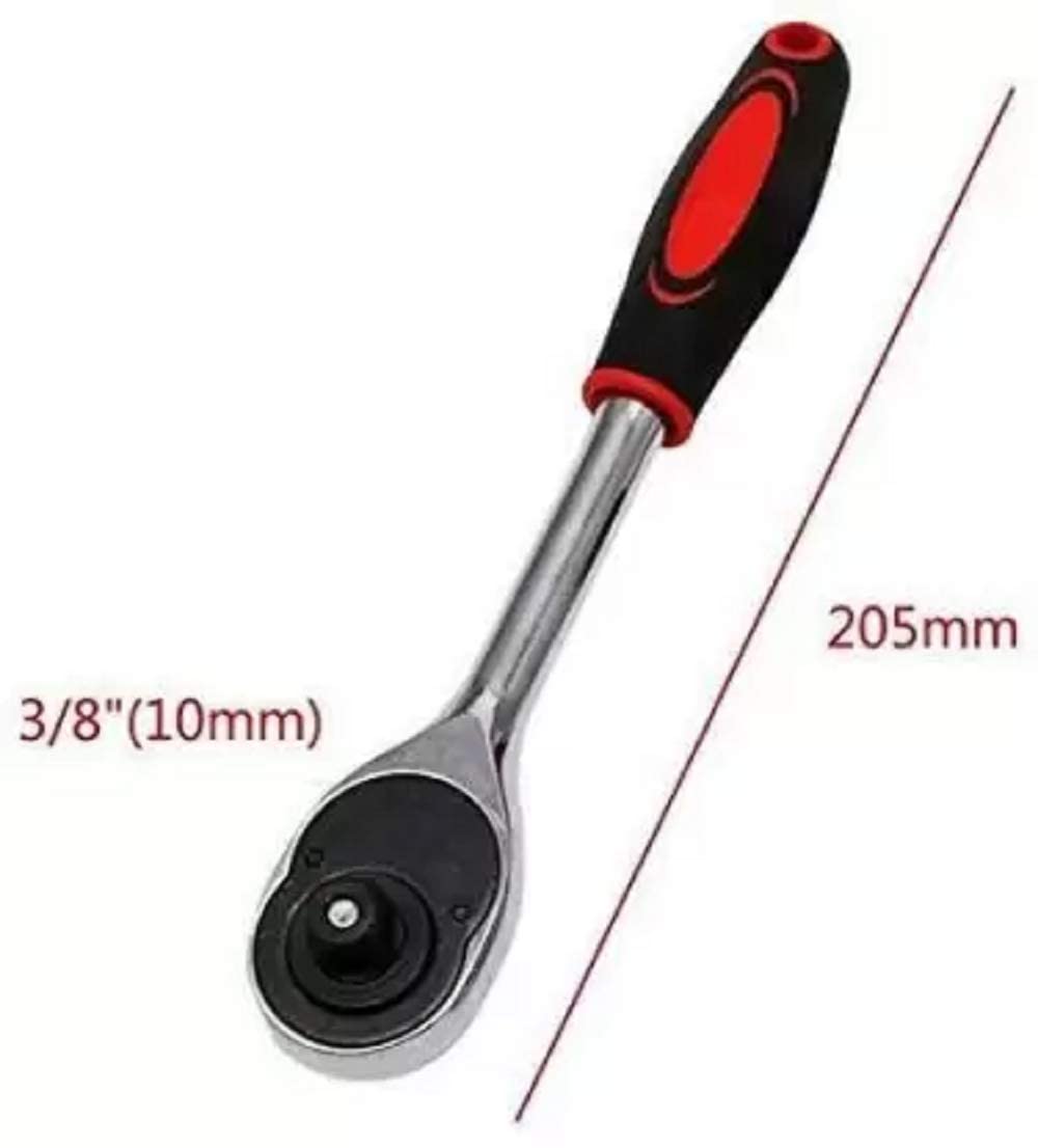 Inditrust Alloy Auto Car Repair Tools Adjustable Two Way Oil Filter Wrench Tool with 3 Jaw Remover Tool for Cars Trucks 63-100mm with 1/2 inch Ratchet Wrench (Pack of 2) 2
