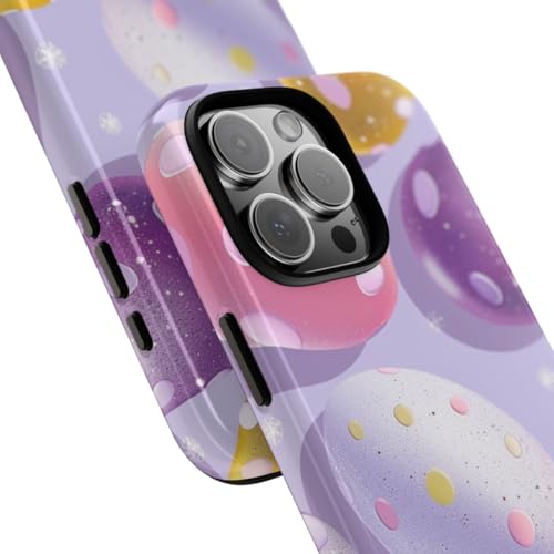 Coque r&eacute;sistante iPhone 16 Pro Max brillante antichoc violette