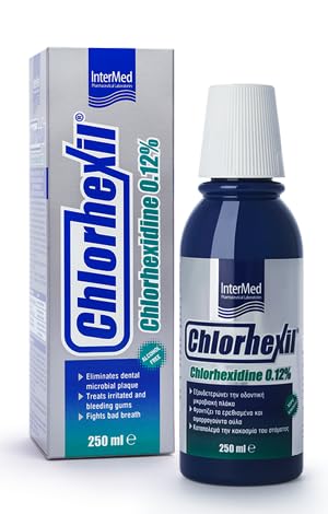 Chlorhexil-F Oral Antiseptic Paste and Mouth Was for The Daily Hygiene Care (One, Chlorhexidine 0.12% MouthWash 250ml)