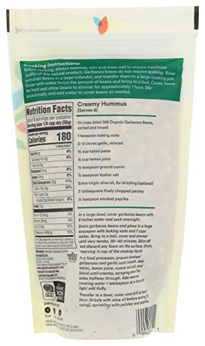 Image of 365 by Whole Foods Market, Organic Garbanzo Beans, 16 Ounce (Pack of 2)