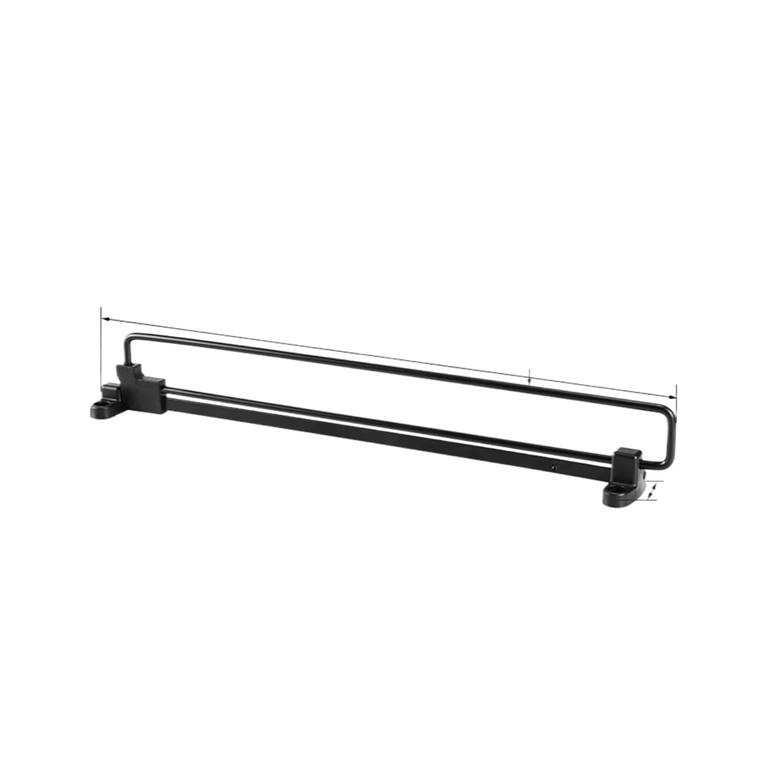Pull Out Clothes Rail 2Pcs Adjustable Clothes Rails Wardrobe Pull Out Retractable Cabinet Hanger Closet Rod Rail Organizer Rack Rods(400mm)