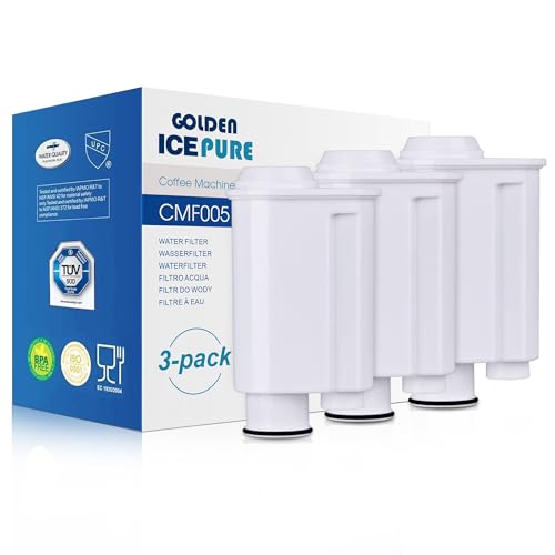 GOLDEN ICEPURE Filtro de Agua para Máquinas de Café para Saeco CA6702/00, CA6702/10, CA6706/48,Brita Intenza+, 21001711, Lavazza, Gaggia Saeco, 3 piezas