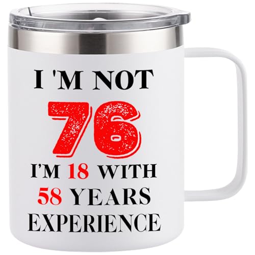 Born 1950 76th Birthday Gifts Stainless Steel Mug for Women Men Her Him