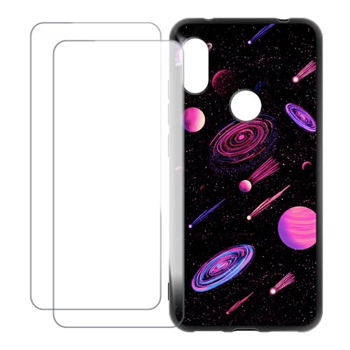 UOGNADGD Xiaomi Redmi Note 6 Pro �Ƃ̌݊������� �J�X�^���J���t���P�[�X�{�����K���X�ی�t�B����2���t�� ? �Ռ��z�������h�~ (����)