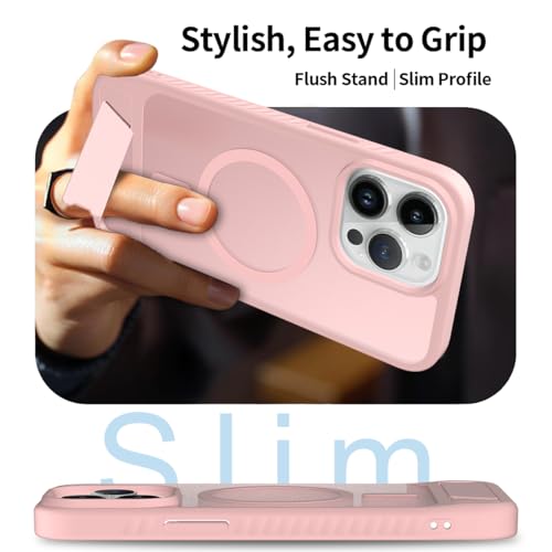 Coque iPhone 14 Pro Max MagSafe rose mate protection anti-chocs - 5