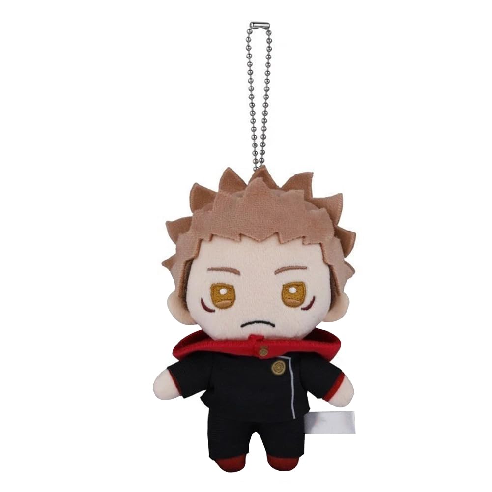 Zhongkaihua JJK Itadori Yuji Plush Pendant Itadori Yuji Plush Pillow 12cm Cute Anime Character Soft Stuffed Collectible Backpack Accessory Decoration