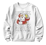 Photo Gallery printbar drink drink repeat santa felpa - divertente e festiva! perfetta per le celebrazioni post-lavoro di babbo natale. design stampato unisex, ho ho cheers!, bianco, 12-13 anni Photo Gallery printbar drink drink repeat santa felpa - divertente e festiva! perfetta per le celebrazioni post-lavoro di babbo natale. design stampato unisex, ho ho cheers!, bianco, 12-13 anni