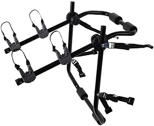Motorup America Deluxe Bike Rack for Car Mount Carrier - Bicycle Racks for Auto Trunk Fits Most Car Sedans, Hatchbacks, Minivans and SUV