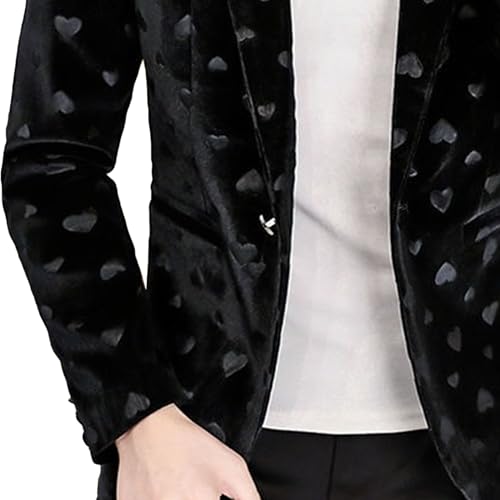 Men's Slim Fit Outwear Blazer Floral Print Autumn Suit Jacket Casual Blazer Sports Coat4