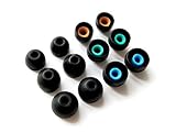 Hybrid Replacement Set Earbuds Eartips for Sony XBA , MDR and Dr Series In-ear Earphone Headsets, 12 Pcs S/m/l
