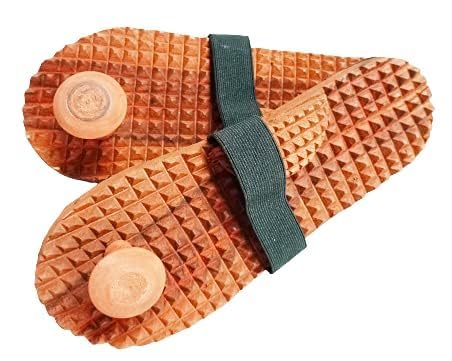 ACS Prime Wooden Khadau For Men Women Pain Relief Acupressure Wooden Slippers For Foot Massager (Brown, Size 6) ACS Prime Wooden Khadau For Men Women Pain Relief Acupressure Wooden Slippers For Foot Massager (Brown, Size 6)