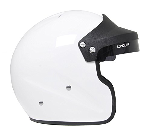 Conquer Snell SA2015 Approved Open Face Racing Helmet