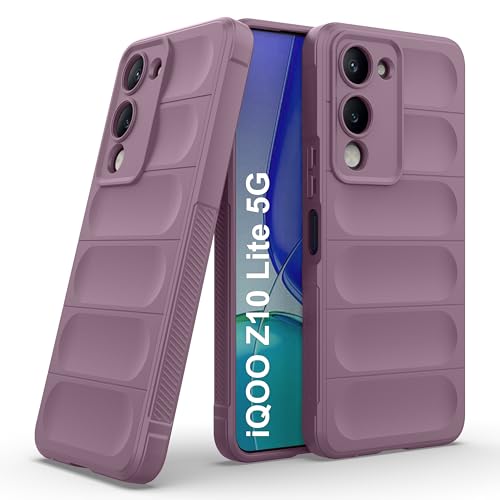 Image of amazon basics Back Case Cover for iQOO Z10 Lite 5G | Compatible for iQOO Z10 Lite 5G Back Cover | Liquid Silicon Magic Case with Camera Protection | Lavender