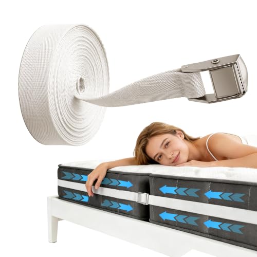 Quantixia Locking Mattress Straps: Hold Mattress Together Fits Twin XL to King