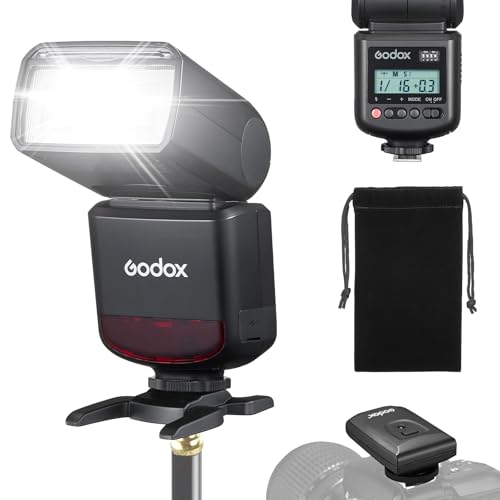 GODOX TT520 III TT520III Universal On-Camera Flash Speedlite with AT-16 433MHz Wireless Trigger Transmitter GN33 S1/S2 Modes for Canon Nikon Pentax Olympus Fujifilm Panasonic Cameras with Hot Shoe