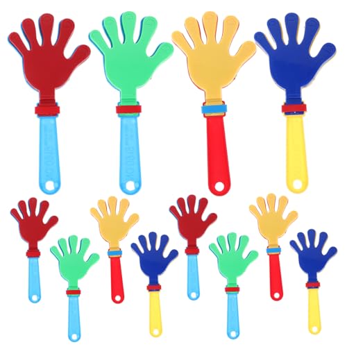 Toddmomy Matracas De Mano y Aplausos De Plástico 12 Unidades Juguete Ligero Seguro Colores Brillantes Para Niños Regalos Fiestas Infantiles