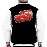 Hochwertiges Disney Produkt. Disney Cars Lightning McQueen Smile Men\'s Varsity Jacket
