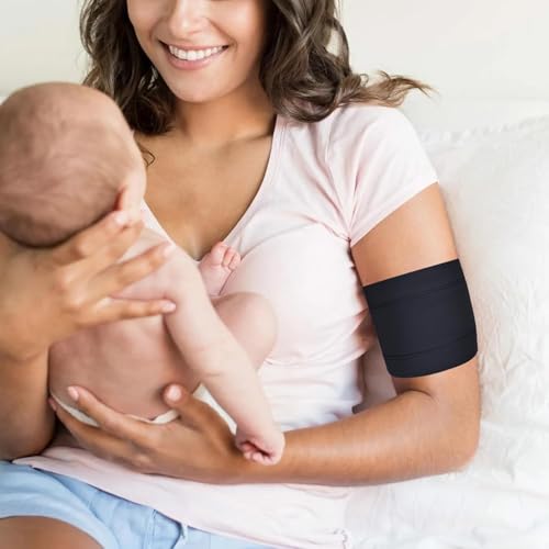 OCPO HOME Diabetischer Sensor Armband, Diabetes-Insulin-Armband für Freestyle Libre Medtronic Omnipod Dexcom Sensor, Waschbar, Wiederverwendbar, XXL (Schwarz)