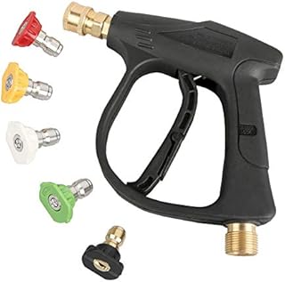 Sooprinse High Pressure Washer Gun3000 PSI Max with 5 Color Quick Connect Nozzles