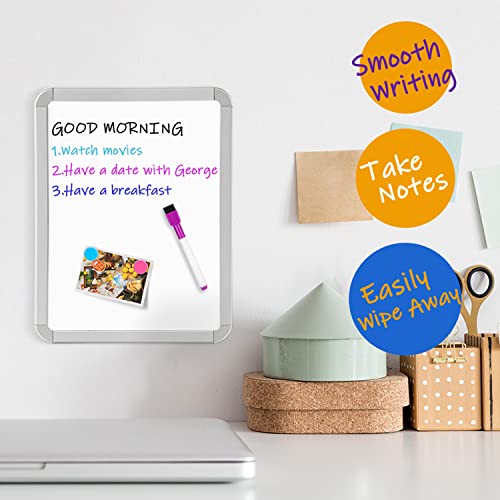 Vusign Small Dry Erase Whiteboard, 8.5 X 11 Inches White Board For Kids, Students, Fridge, Locker, Mini Dry Erase Board, 2 Pack #TOP1