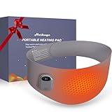 Portable Heating Pad for Period Cramps Relief, Cordless Wearable Menstrual Belt with Heat & Vibration Massage, Rechargeable Fast Heating Abdominal Warmer, Back Pain Cramps Relief Gifts Women Girls