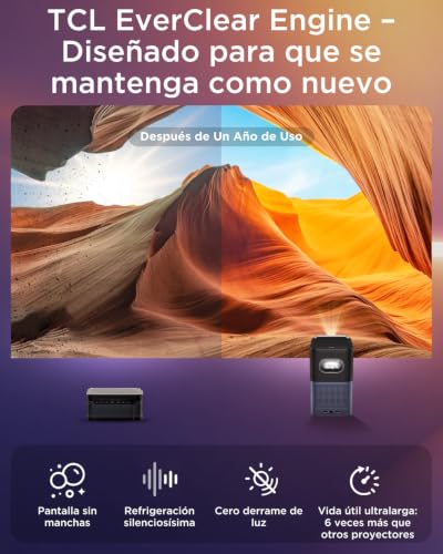 Proyector 4K TCL A1s con 600 lúmenes ISO y sonido Dolby Audio 6