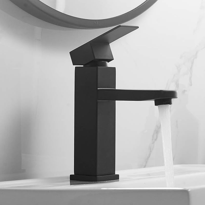 Robinet de lavabo de salle de bains eau chaude et froide en finition D - 5